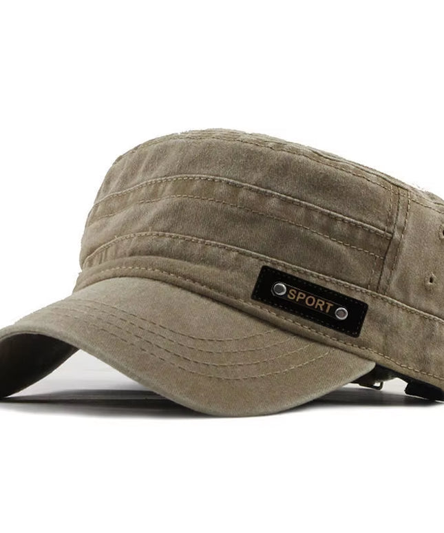 Men's washable cotton sport / military style cap 