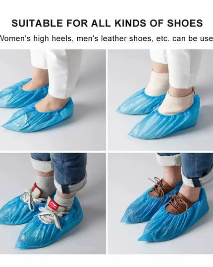 300PCS Disposable Waterproof plastic Shoe Cover 