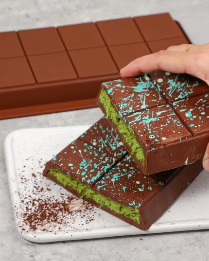 Food grade Silicone perfect Chocolate Bar mold 