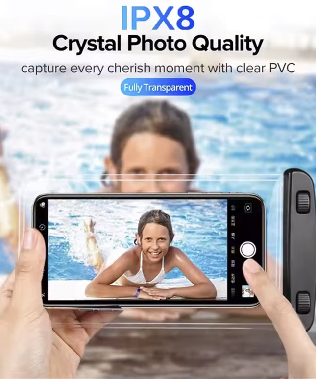 Floating phone - light weight and touch screen useable fully sealed waterproof bag for any sized phones , smart watch or airpod 