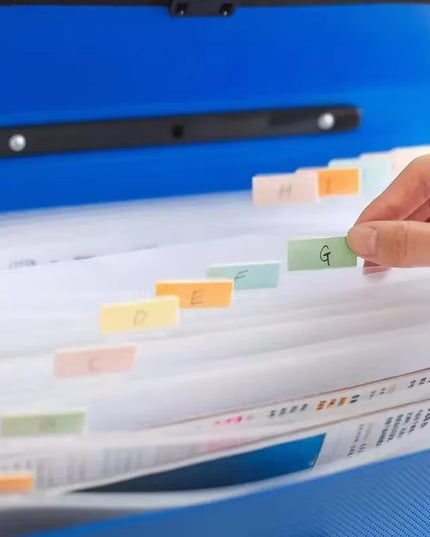 Vertical File Storage Bag / Document Folder for office