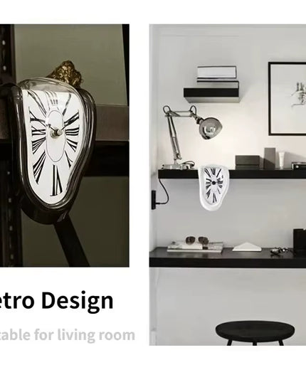 Melting Clock Art Inspired Shelf Hanging decoration