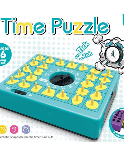 Time Puzzle - fun family  Board Game Shape Matching Puzzles for Kids 