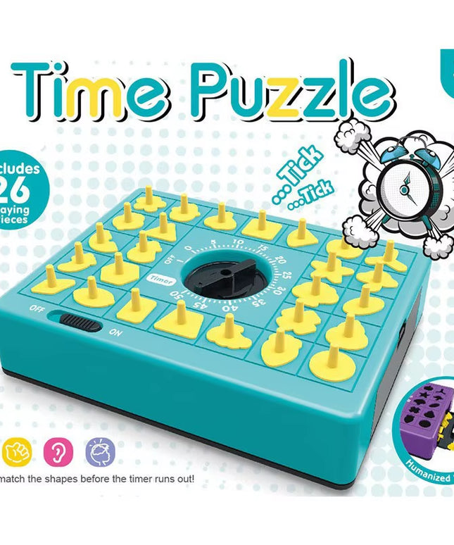 Time Puzzle - fun family  Board Game Shape Matching Puzzles for Kids 