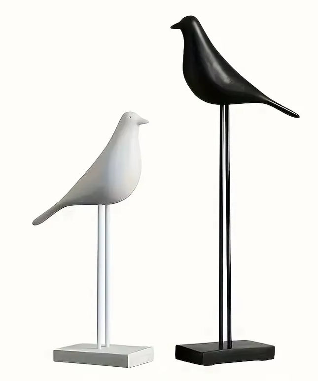Resin Bird art statue- 1pcs (perfect match to buy both together)
