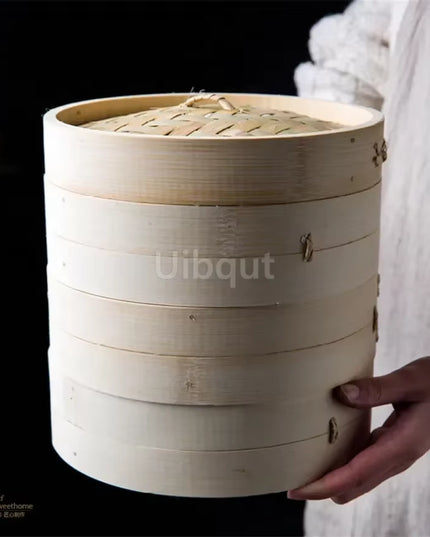 One Cage or Cover Cooking Bamboo Steamer Fish Rice Vegetable Snack Basket Set Kitchen Cooking Tools Dumpling Steamer Steam Pot