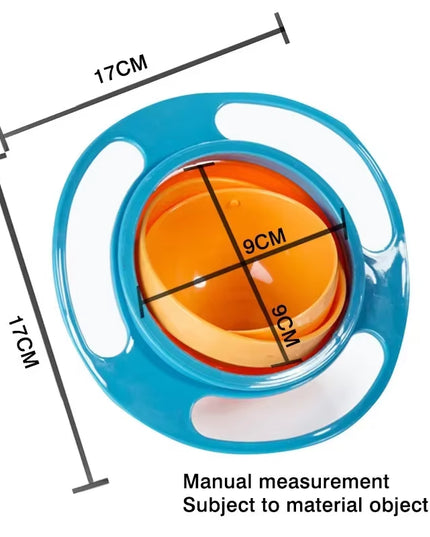 Anti spill rotary balance, kids eating bowl 