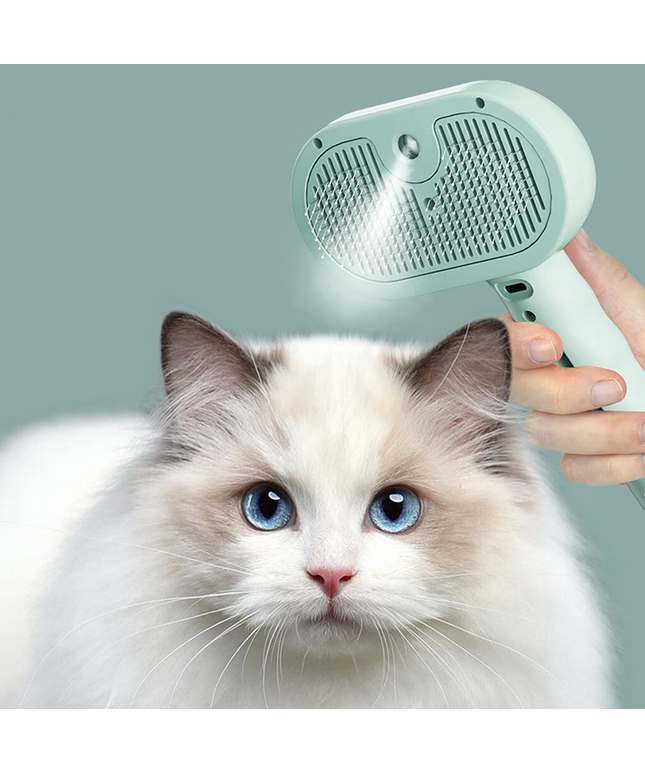 PetSteam- Grooming steam brush for cats/dogs 