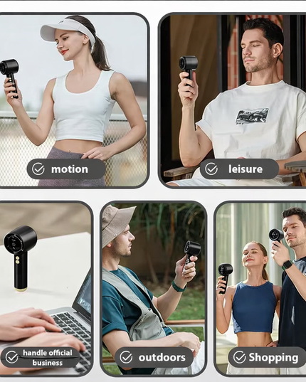 Turbo strong Handheld Portable fan 100-Speed Adjustment High-Speed Fans Mini Hand Fan for Travel, Outdoor ,Camping