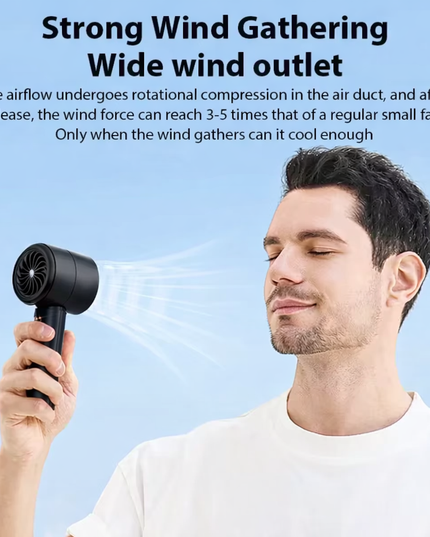 Turbo strong Handheld Portable fan 100-Speed Adjustment High-Speed Fans Mini Hand Fan for Travel, Outdoor ,Camping