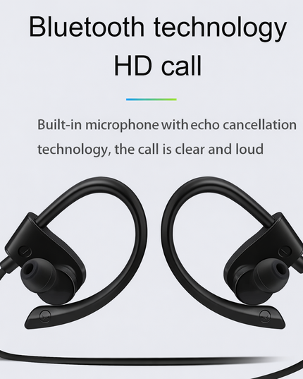 SportHeadset -Wireless Bluetooth Headphones Stereo Hook Headset Earphone for All Smart Phones