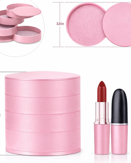 4 Layers Rotating Jewellery / accessories Storage Box 