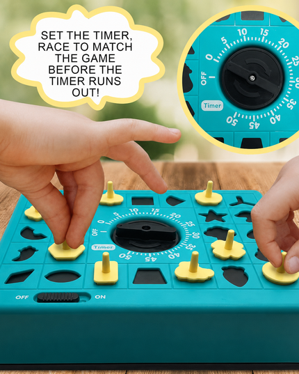 Time Puzzle - fun family  Board Game Shape Matching Puzzles for Kids