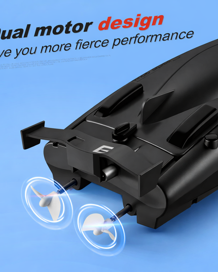 30Km/H high speed racing RC Boat 2.4G, 20Mins 2Ch Dual Motor Waterproof 