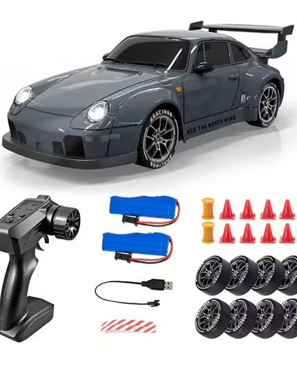 RC high speed Drift Cars (GTR & Porsche) with 2.4G Radio and Full extra set kit