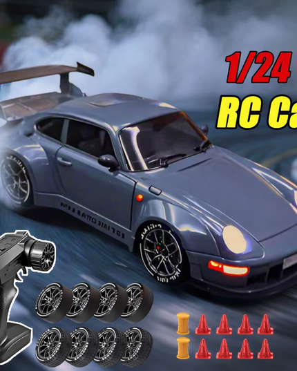 RC high speed Drift Cars (GTR & Porsche) with 2.4G Radio and Full extra set kit