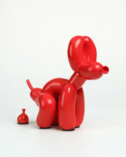 Balloon Dog Pooping aesthetic decorational resin art Sculpture 