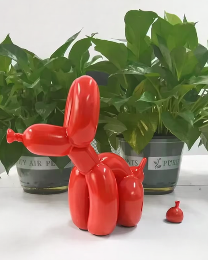 Balloon Dog Pooping aesthetic decorational resin art Sculpture 