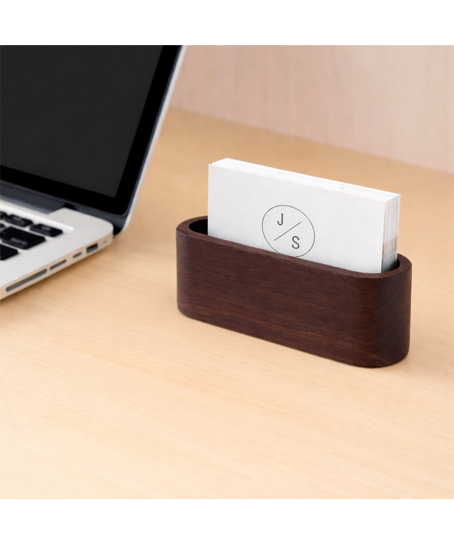 Decorative Wooden Business Card Holder 
