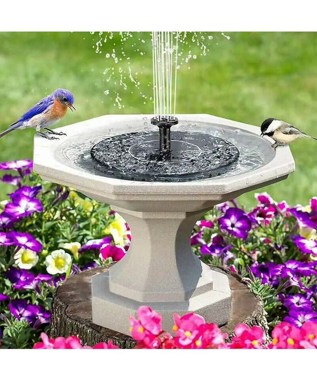 Outdoor fully wireless 2.5W solar fountain with pump kit & 6 nozzles (l akes/ pools / anywhere with water )