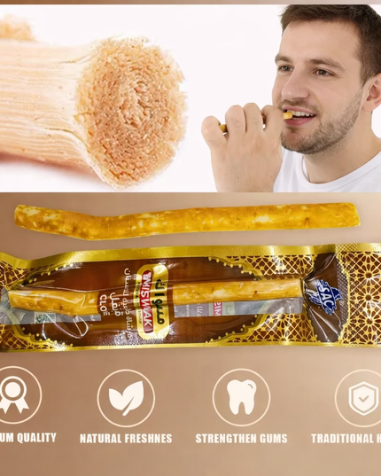 Miswak - Branch Lilac Flavored Miswak natural Toothbrush ,traditional Toothbrush Stick for Good Gums Teeth Fresher Breath- 5pcs