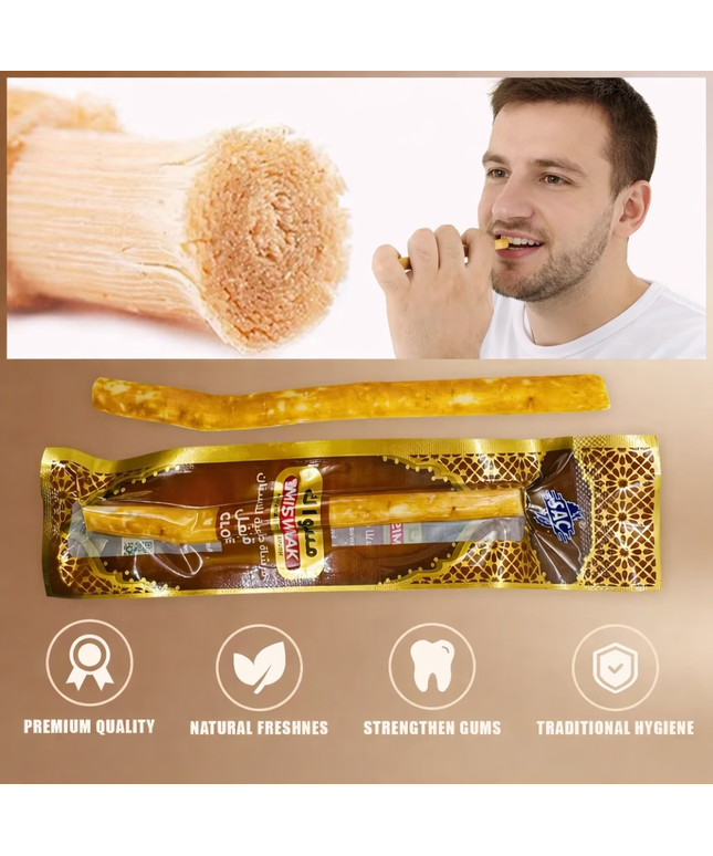 Miswak - Branch Lilac Flavored Miswak natural Toothbrush ,traditional Toothbrush Stick for Good Gums Teeth Fresher Breath- 5pcs
