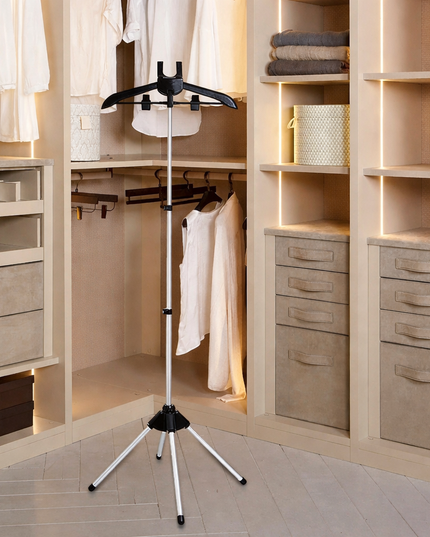 160Cm foldable and adjustable Clothes Steamer Rack hanger -just stand