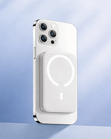 50000Mah Portable Magnetic Wireless Fast Charging Power Bank PD 22.5W- White color