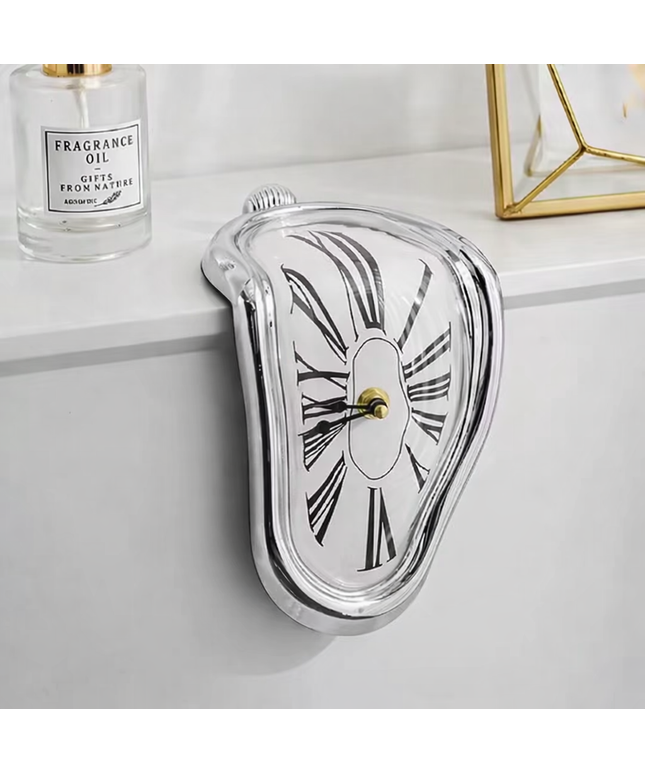 Melting Clock Art Inspired Shelf Hanging decoration