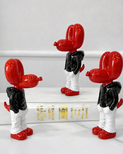 Resin Pocket Balloon Dog Figure Street Trend Art Decoration 