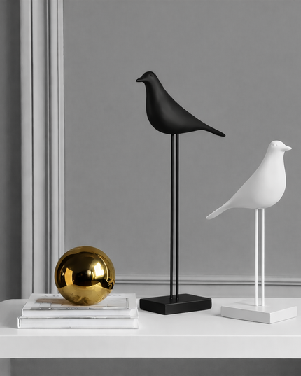 Resin Bird art statue- 1pcs (perfect match to buy both together)