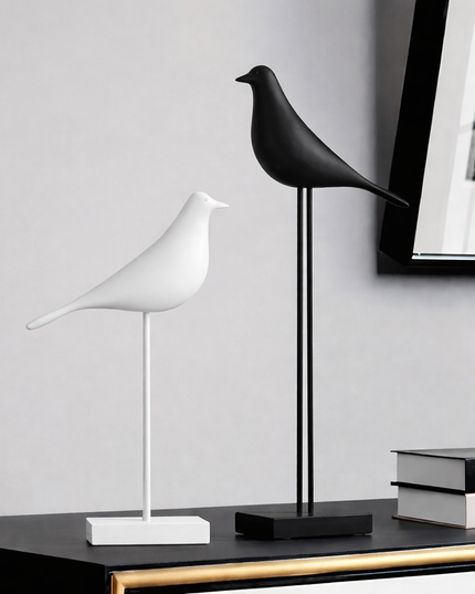 Resin Bird art statue- 1pcs (perfect match to buy both together)