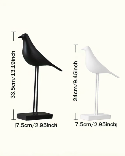 Resin Bird art statue- 1pcs (perfect match to buy both together)