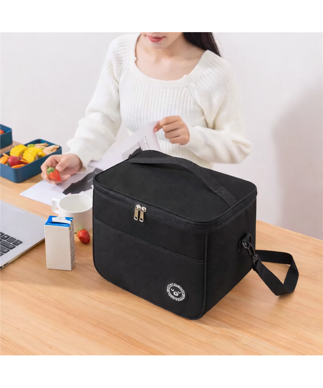 Large waterproof and temperature Insulated food Lunch Bag, for school, office, picnic or camping