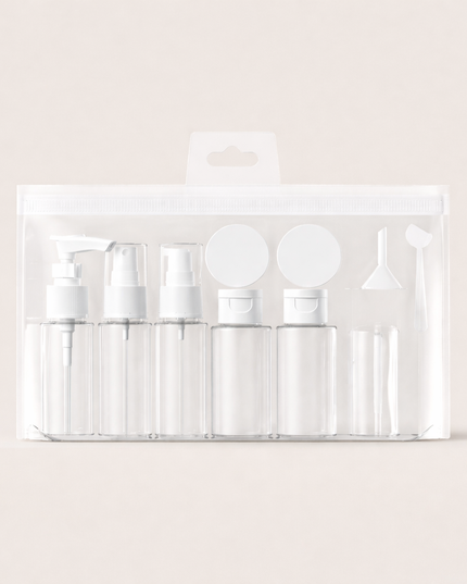 11Pcs Set Travel Bottle Set 60Ml Refillable Bottle Soft Plastic for Lotion, cream ,Shampoo 