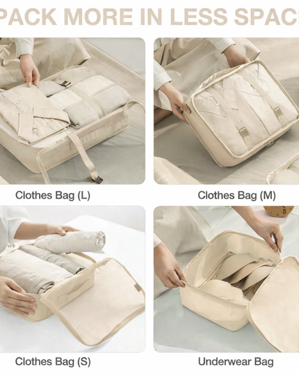 8 Pcs Travel Organizer Storage Bags Set 