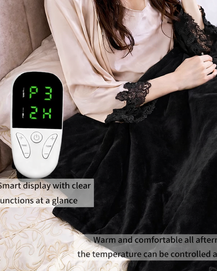 Soft Electric Heating blanket with 6 Heating Levels & 4 Hours Auto-Off -150X180Cm 