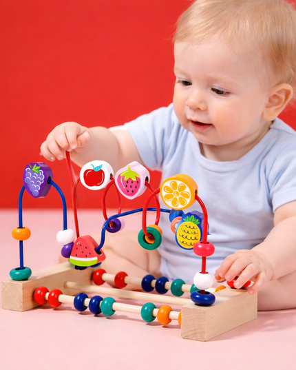 Wooden Bead Maze Educational Toy for Babies & Toddler