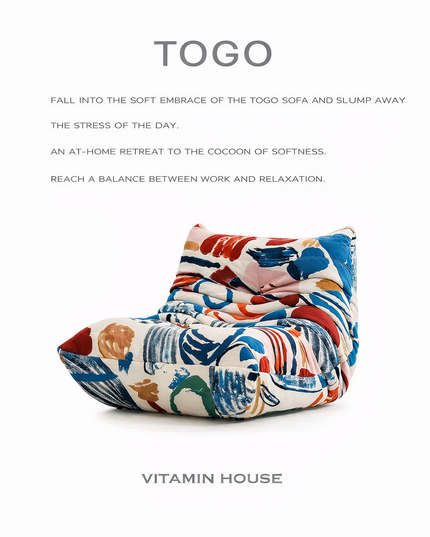 Aesthetic TOGO designer and artistic Lazy Sofa Lounge Chair