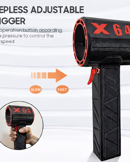 X64 Handheld Turbo Jet Fan 64Mm Brushless Powerful 1400G Thrust 1000W Highpower air blower (dust , garden cleaning , car wash)