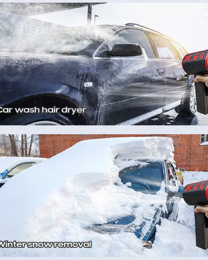 X64 Handheld Turbo Jet Fan 64Mm Brushless Powerful 1400G Thrust 1000W Highpower air blower (dust , garden cleaning , car wash)