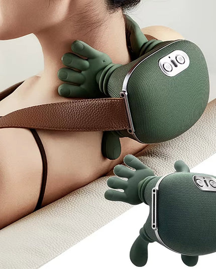 Bionic Neck Shoulder Kneading Massager with 3-Level Modes for Neck, Cervical, Waist, Leg full Body Muscles Massage