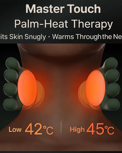 Bionic Neck Shoulder Kneading Massager with 3-Level Modes for Neck, Cervical, Waist, Leg full Body Muscles Massage