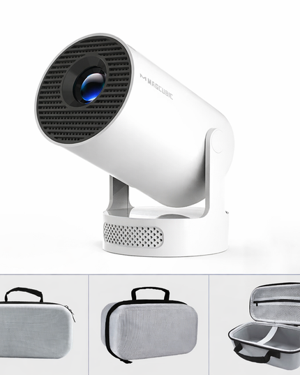 8K HY300 Pro+ Portable WiFi Projector – Android Home Theater