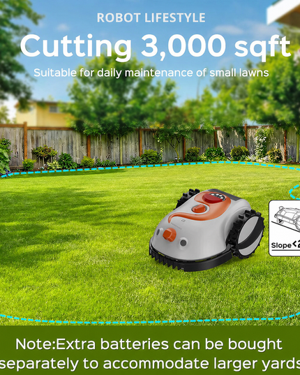 AutoMow Smart Lawn Robot – Wireless Precision Visual Sensors Cutting System