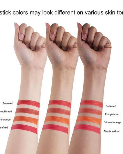 4Colors/Set Cigarette Lip Gloss Set Velvet Matte Waterproof Long-Lasting & Non-Stick 