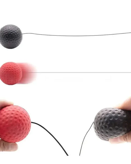 Training head band with elastic attached ball for speed improvement boxing / MMA 