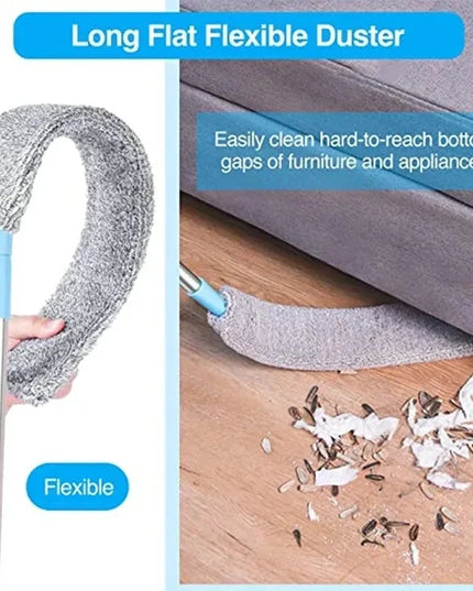 Telescopic Long Handle dusting / cleaning Broom with Microfiber Brushes attachable handle that can go up to 220cm