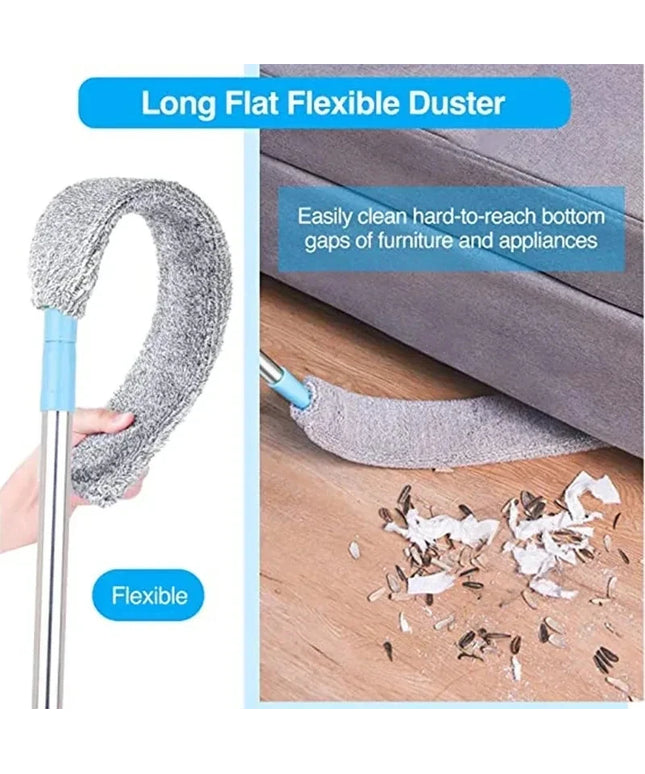 Telescopic Long Handle dusting / cleaning Broom with Microfiber Brushes attachable handle that can go up to 220cm