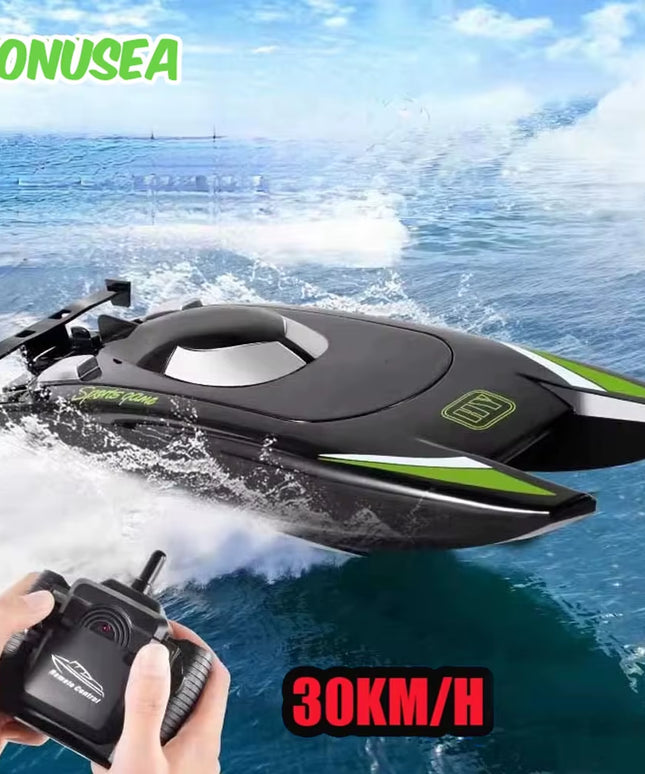 30Km/H high speed racing RC Boat 2.4G, 20Mins 2Ch Dual Motor Waterproof 
